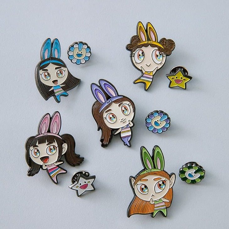 NewJeans X MURAKAMI METAL PIN BADGE